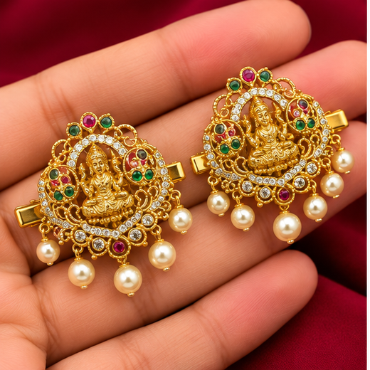 Matte finishing Jadai Billai Lakshmi Devi Deigned - Image 3