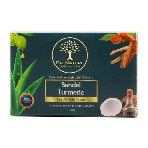 ELOVRA AYURVEDIC BATH SOAP (SANDAL TURMERIC) - 100GM 3unit pack