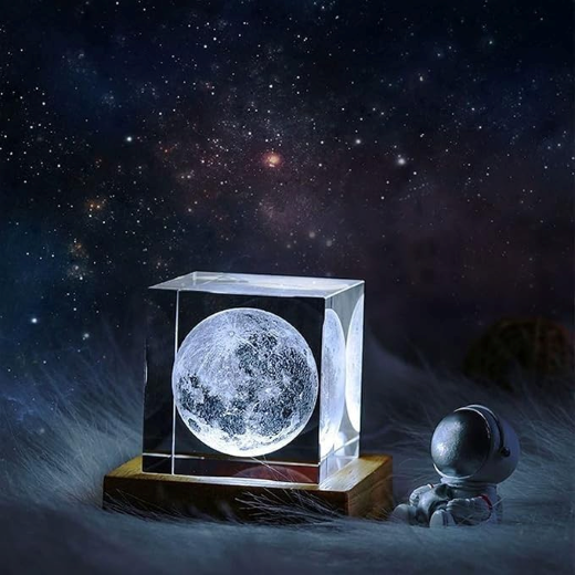 3D Crystal Ball Night Lamp - Image 2