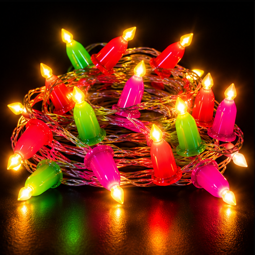 Mombatti (Candle) Design String Light (24 Bulb) 🕯️ ✨ - Image 3
