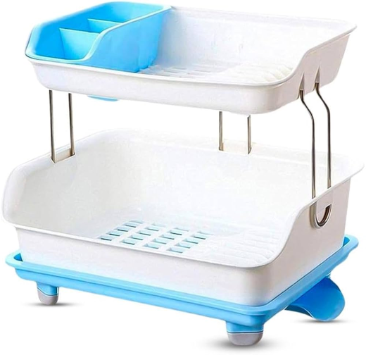 2 Tier Dish Drainer Rack