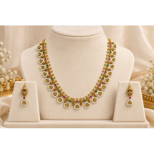 Nakshi finishing Short Necklace - Image 3