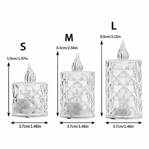 3 Piece Set Crystal LED Light ✨ - (1 Set) - Image 2
