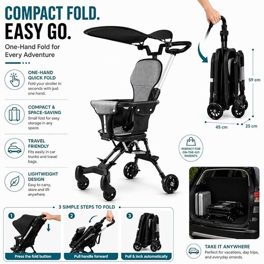 unique foldable baby stroller - Image 4