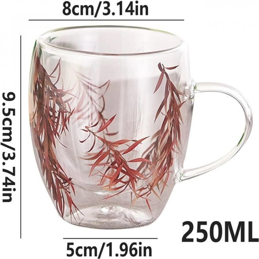Double Wall Glass Mug - 250ML - Image 3