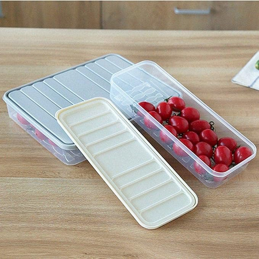 Refrigerator Food Storage Organizer Box with Lid (Set of 3) - Image 4