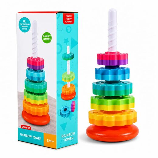 Rainbow Tower Kids Toy - Image 2