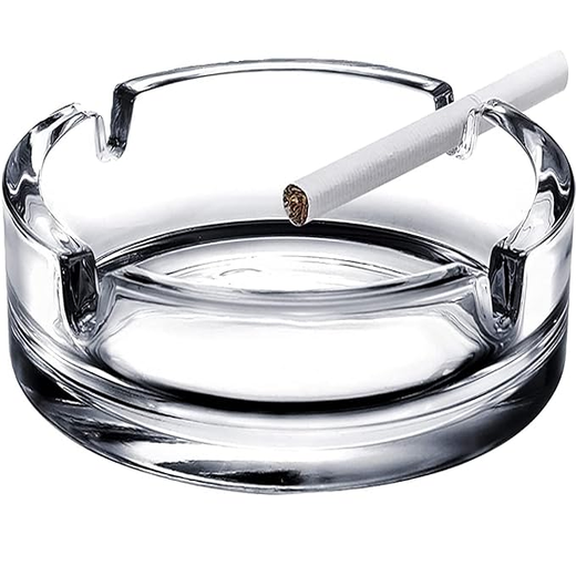 Round Glass Cigarette Ashtray