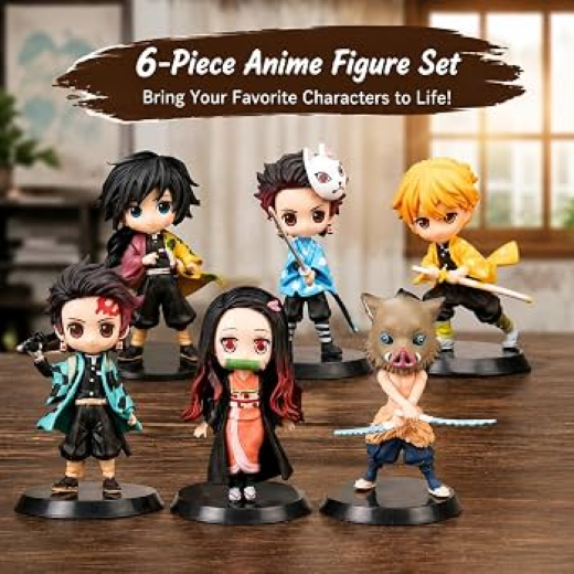 Demon slayer set of 6 akaza set - Image 3