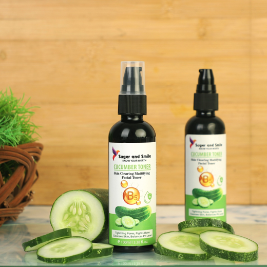 Cucumber face toner pack of 2(100ml each) - Image 3