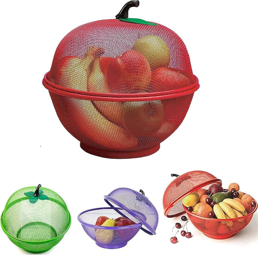 Apple Shape Net Fruits Basket - Image 4