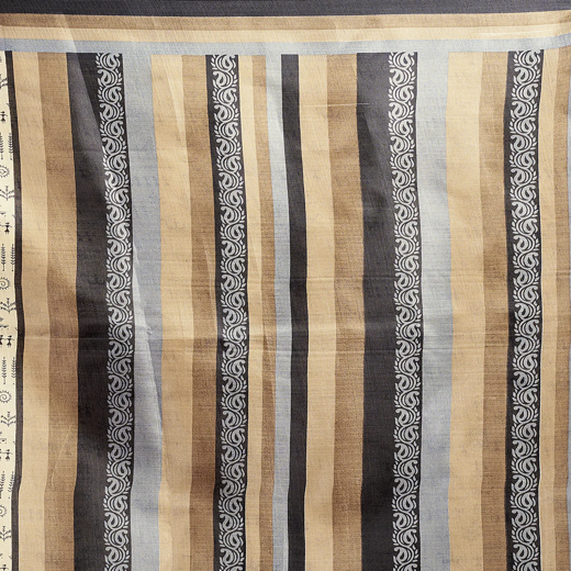 Beige Cotton Blend Printed Saree - Image 3