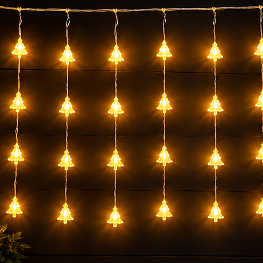 Crystal Christmas Tree Curtain Light (10 lines) ❄️✨
