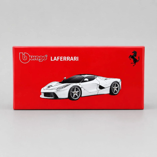 Bburago 1:64 LaFerrari White Diecast Model Car (Tai Tat Version)