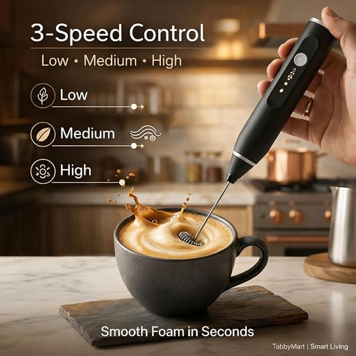 2in1 Rechargable Milk Frother Or Beater - Image 2
