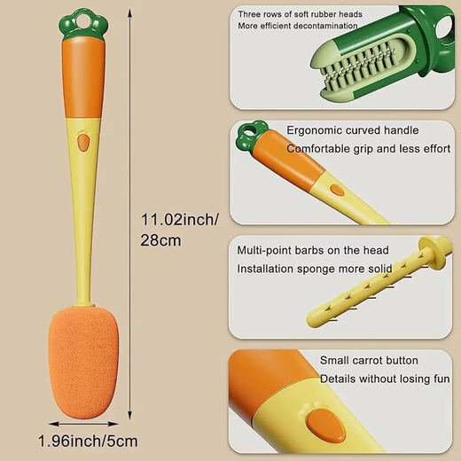 3-in-1 Sponge Cup Brush - Image 2