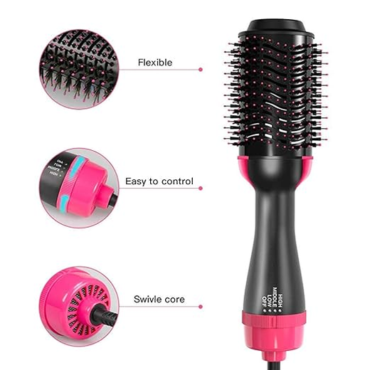 2 in 1 Hair Straightener Brush & Dryer - Image 2