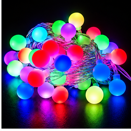 15M Multicolour Jumbo Imperial Ball String Light (50 Bulb) (Print: 30M) ✨