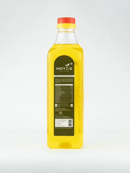 Indyug Cold-press  Groundnut Oil 1 Litre - Image 2