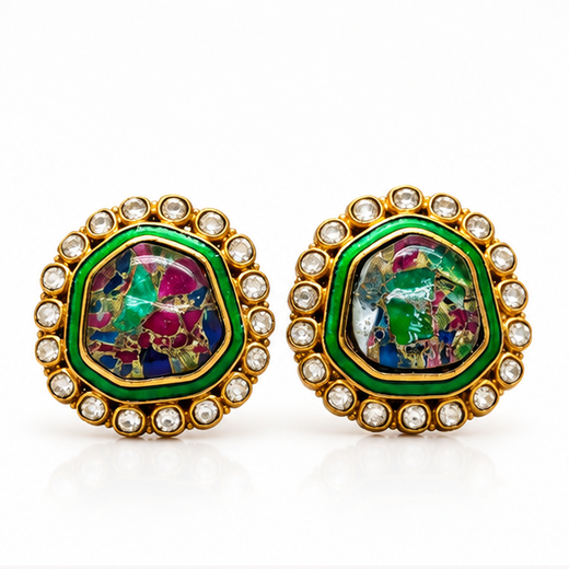 Meenakari Stud