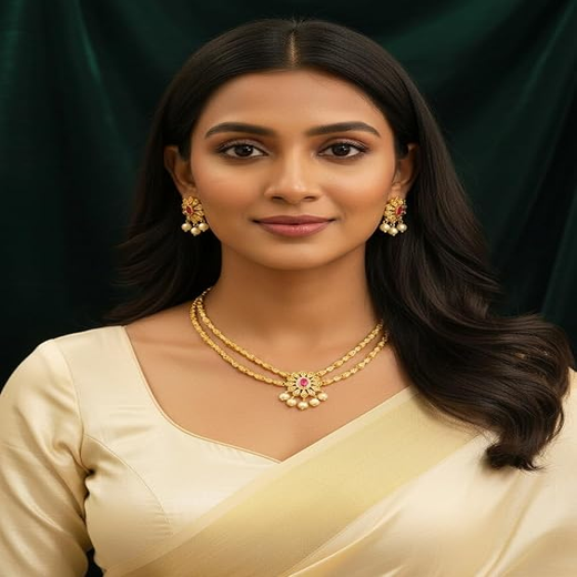 Gold short Necklace - Image 4