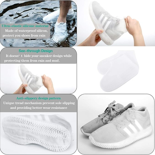 Silicone Shoe Cover(M Size) Pack of 2 Pairs - Image 4
