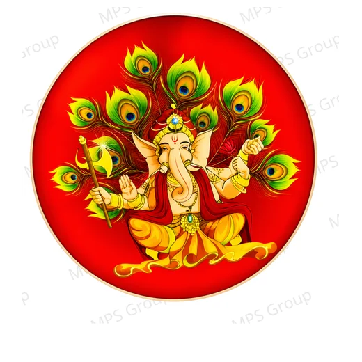 Ganesh Ji Design Double Side Light Board (Size: 14 Inch) ✨ - Image 3
