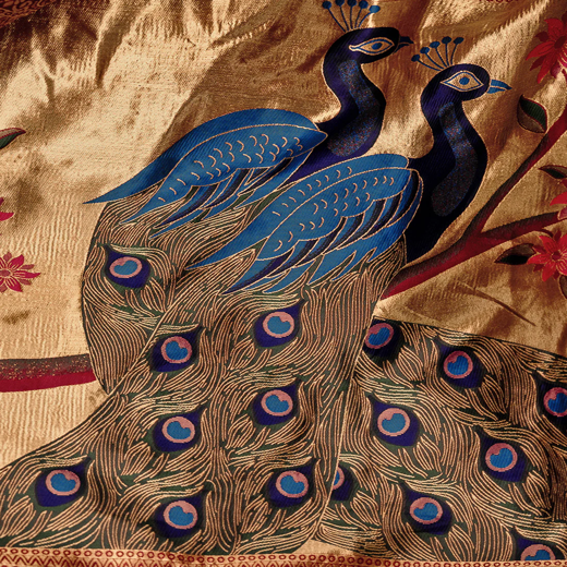 Red Silk Woven Banarasi Saree - Image 3