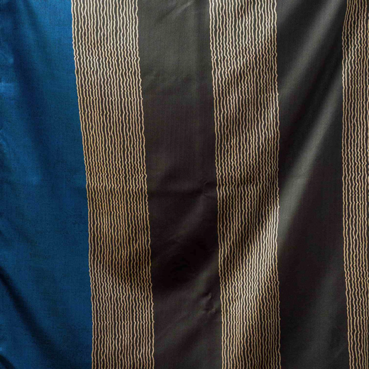 Olive Green Silk Printed Saree - Image 2