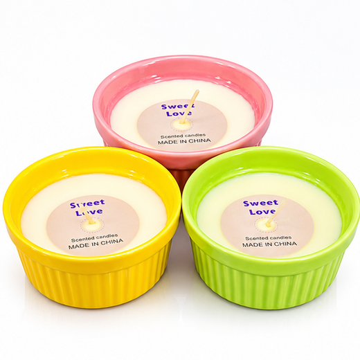 Premium Ceramic Bowl Candle - 1 Piece