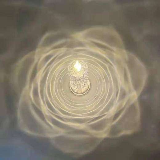 Small Rose Crystal LED Candle🕯️ - Image 2
