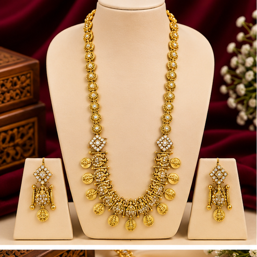 Matte finishing new design Bottumala Long Haram Necklace
