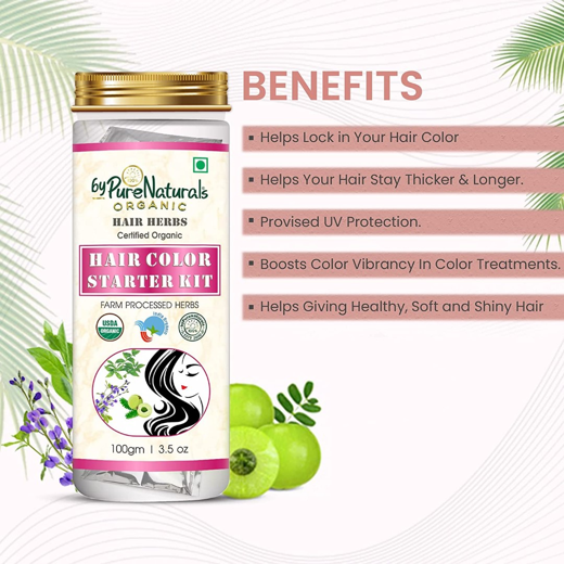 Natural Herbal Organic Hair Color Starter DIY Kit - Image 4
