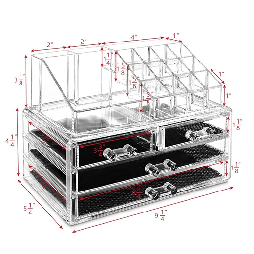 Acrylic Jewelry & Cosmetic Box - Image 2