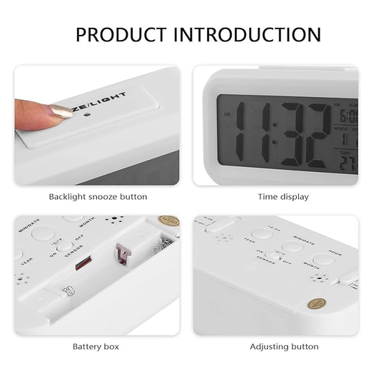 Black Digital Smart Clock - Image 4