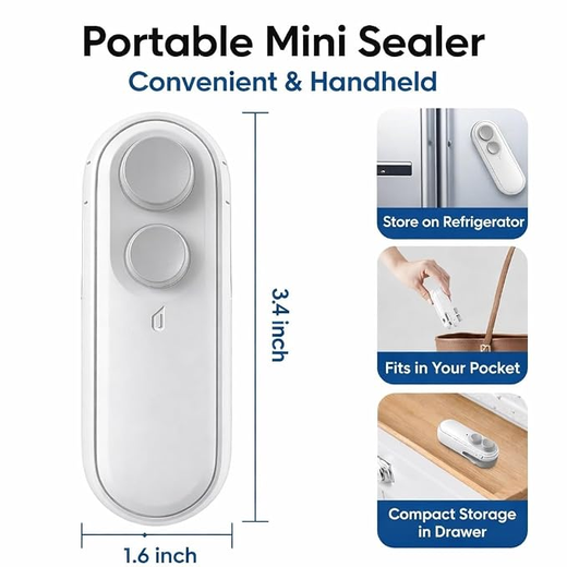 Rechargable 2 in 1 Handy Sealer - Image 2