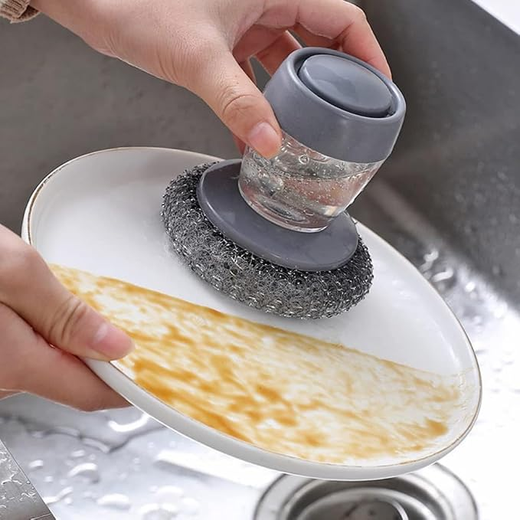 Kitchen Soap Dispensing Palm Brush - Image 2