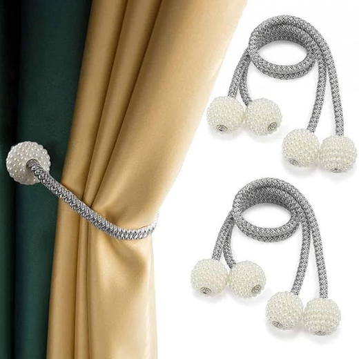 Magnetic Curtain  Drape Tiebacks Rope (2Pcs)