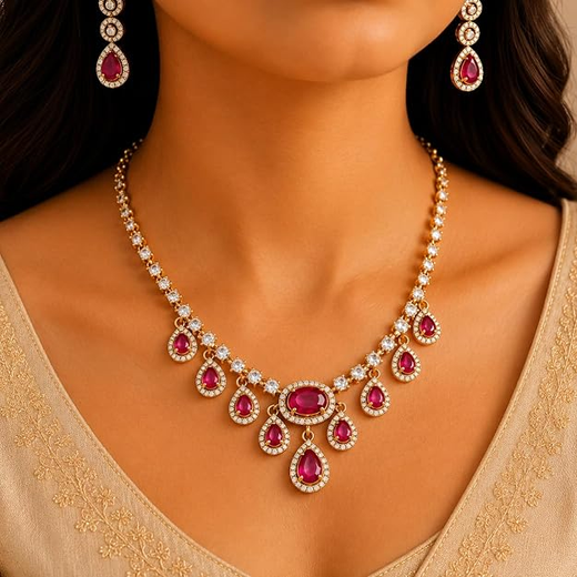 Matte finishing Short Necklace - Image 4