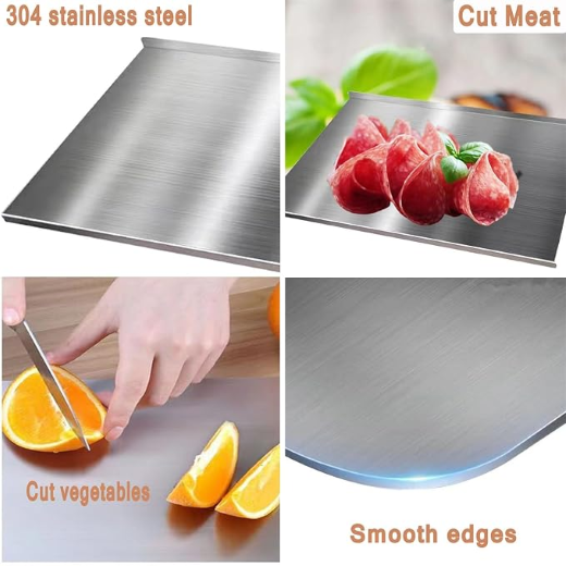 Counter Top Stainless Steel Chopping Board - Image 2