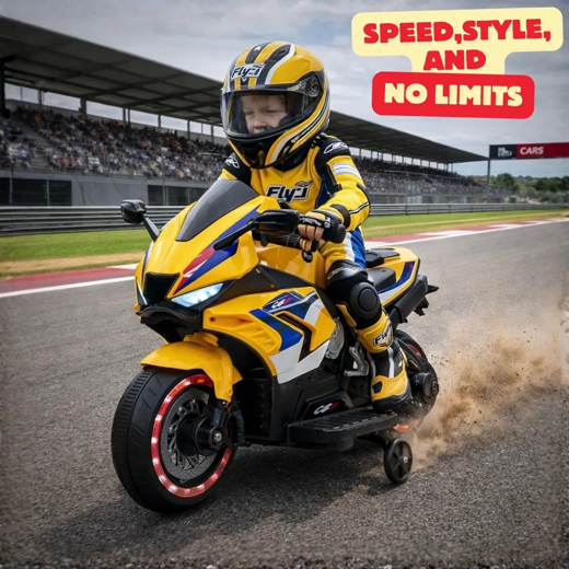 Flyi Ev Cbz 12V Kids Electric Ride On Bike [YELLOW]