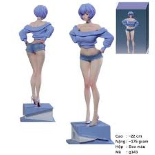 Rei Ayanami Summer Girlfriend Action fiqure - Image 3