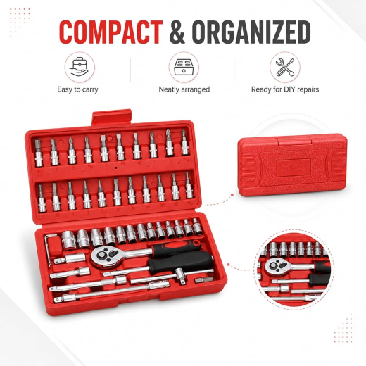 46 PCS Tool Kit - Image 4