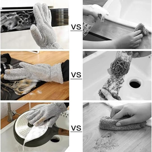 Reusable Wire Dishwashing Gloves (1Pc) - Image 2