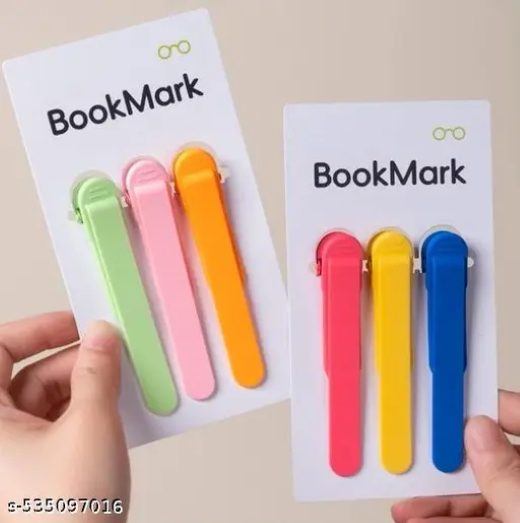 3 PCS Silicone Automatic Bookmark Clip - Image 2
