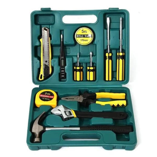 12-Piece Household Tool Box Set - Image 3