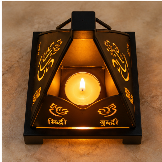 Metal Lord Ganesha Lantern (20CM)👌🙏 - Image 4