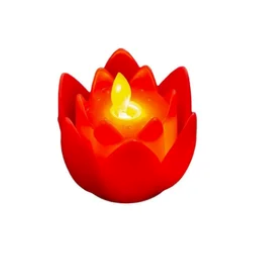 Lotus Shape Led Candle Diya
