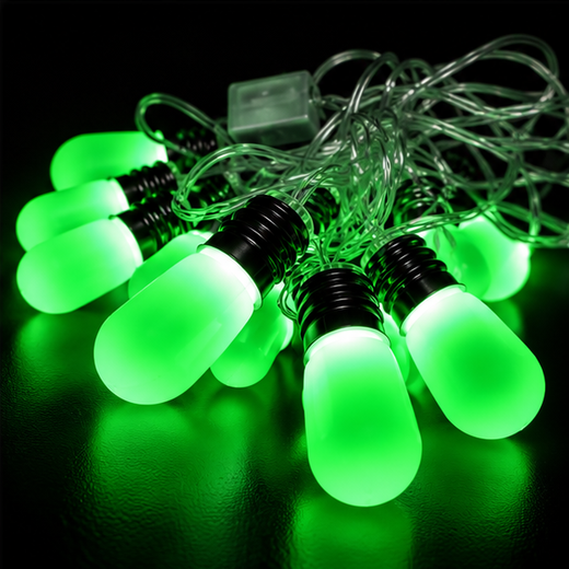 Big Holder Fancy String Light 14 Bulb (Green) ✨ - Image 4
