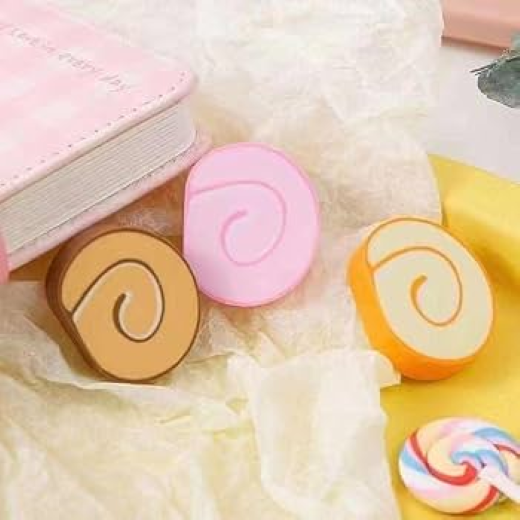 Cookie Shape Eraser  (Pack Of  3) - Image 2